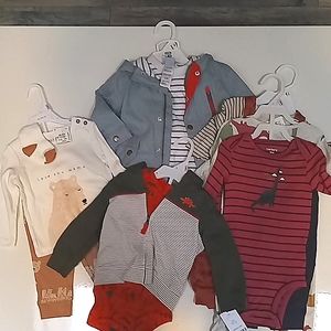 NEW! LOT OF BABY BOY CLOTHES 3-12MONTH